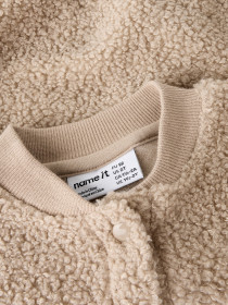 NAME IT Teddy Cardigan Sand Pure Cashmere